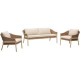 Kave Home Loungeset Pola, 2 zits met 2 fauteuils