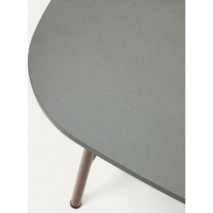 Kave Home - Salontafel Bramant in staal met mauve afwerking 100 x 60 cm