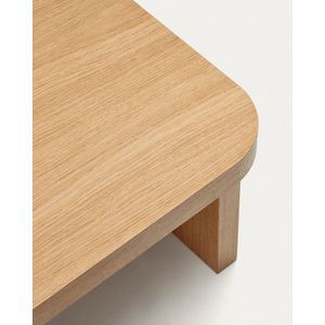 Kave Home - Salontafel Oaq in eiken fineer met natuurlijke afwerking