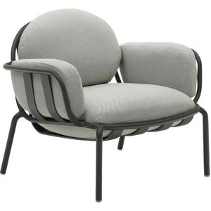 Kave Home - Joncols outdoor fauteuil in aluminium met grijs gelakte