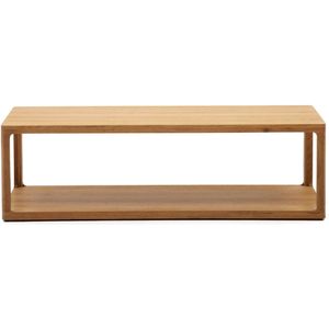 Kave Home Salontafel Maymai rechthoekig, essenhout blank,, 140 x 42 x 65 cm