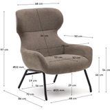 Kave Home Fauteuil Belina, Fauteuil