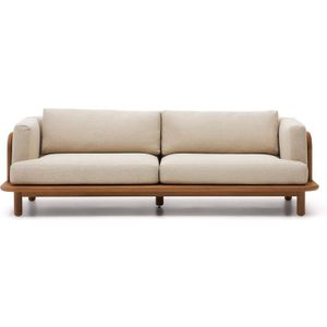 Kave Home - 3-zitsbank Turqueta van FSC 100% massief teakhout 230 cm