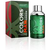United Colors of Benetton - Green von United Colors, Eau de Toilette Spray für Männer, Holziger Duft mit Zitrusfrüchten, Bergamotte, Koriander und Vetiver - 100 ml