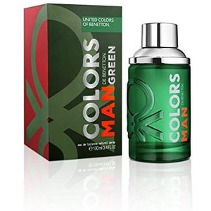 United Colors of Benetton - Green von United Colors, Eau de Toilette Spray für Männer, Holziger Duft mit Zitrusfrüchten, Bergamotte, Koriander und Vetiver - 100 ml