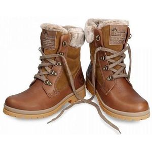 Panama Jack Tuscani Combat Boots voor dames, Bruine Cuero B1, 41 EU