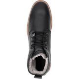 Veterboots - Effen - Leer - Ronde Neus - Warm Gevoerd