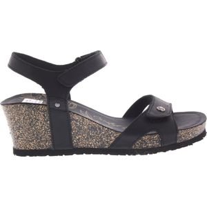 Panama Jack Julia Sandalen - Met Sleehak - Dames - Zwart - Maat 39