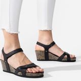 Panama Jack - Julia Basics B1 Sandalen Sleehak - Zwart