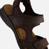 Panama Jack - Salton - Sandalen - Donkerbruin - Zacht Voetbed - Klittenbandsluitingen