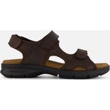 Panama Jack - Salton - Sandalen - Donkerbruin - Zacht Voetbed - Klittenbandsluitingen