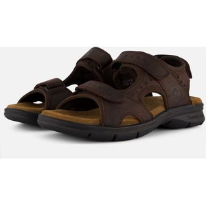 Panama Jack - Salton - Sandalen - Donkerbruin - Zacht Voetbed - Klittenbandsluitingen
