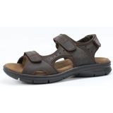 Panama Jack - Salton - Sandalen - Donkerbruin - Zacht Voetbed - Klittenbandsluitingen