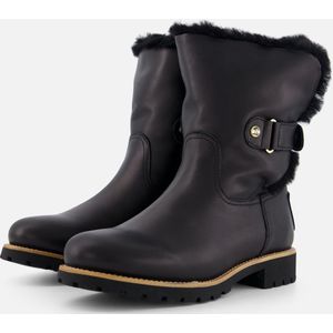 Panama Jack - Dames Laars PJ Felia Igloo B2 Napa Negro Black - Zwart