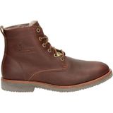 Veterboots - Glasgow - Gevoerd - Leer - Effen - Ronde Neus