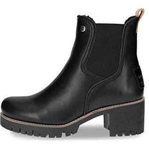 Panama Jack Pia Igloo Trav Chelsea Boot voor dames, zwart, 42 EU