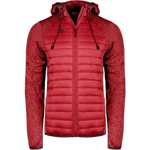 Izas - Navasa M - Fleecejack - Rood - Met Capuchon