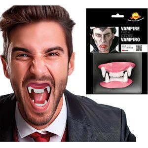 Fiestas Guirca Vampiersgebit 5,5 X 2 Cm Wit/roze