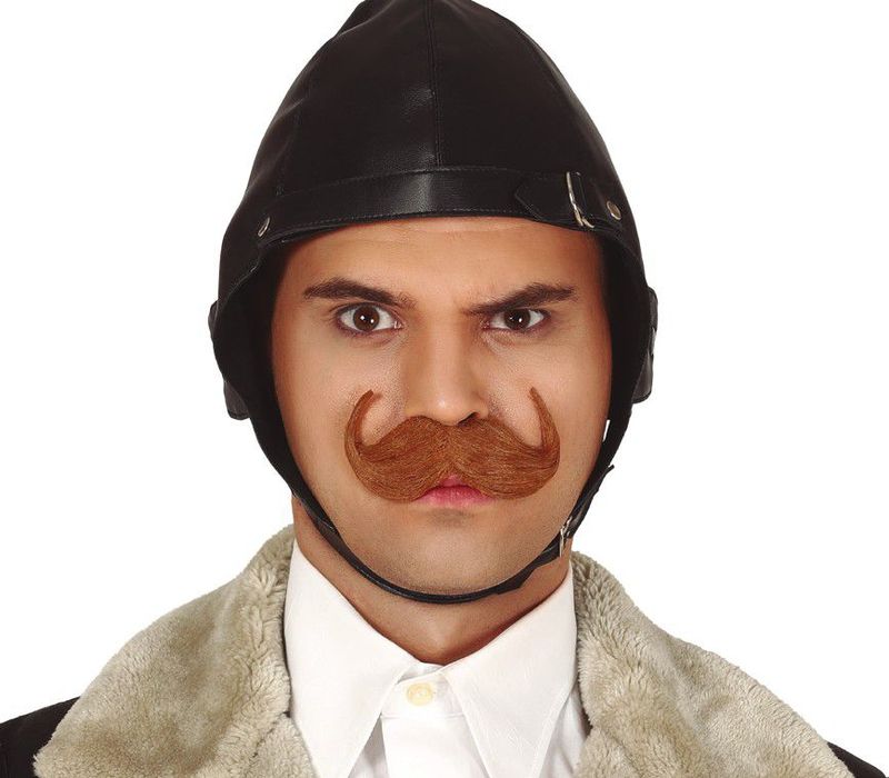 Guirca Zelfklevende Plaksnor Engelsman - Carnaval/Verkleed Accessoires - Bruin