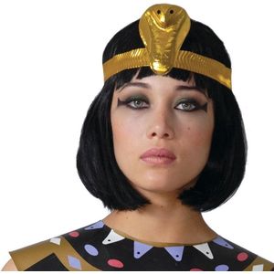 Verkleed haarband Cleopatra - goud - Egypte thema party - Carnaval diadeem
