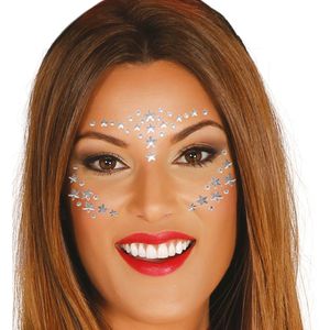 Gezichts Dianantjes Ster Zilver