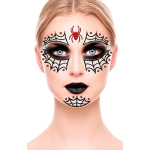 Halloween Gezicht Stickers Spin Glitter 20cm