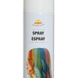 Fiestas Guirca Carnaval verkleed haar verf/spray - wit - spuitbus - 125 ml