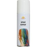 Fiestas Guirca Carnaval verkleed haar verf/spray - wit - spuitbus - 125 ml