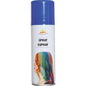 Fiestas Guirca Carnaval verkleed haar verf/spray - blauw - spuitbus - 125 ml