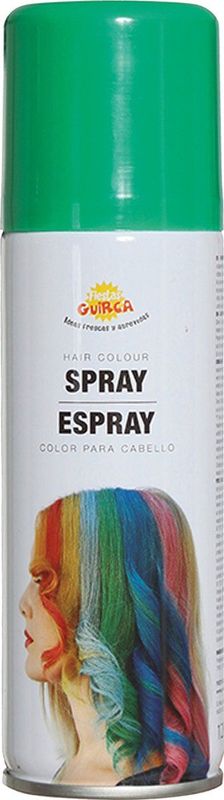 Fiestas Guirca - Carnaval Verkleed Haar Verf - Groen - Spuitbus - 125 ml
