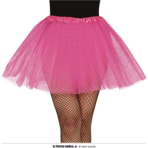 Roze Tutu Dames Glitter 40cm