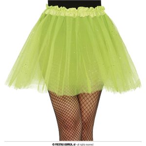 Lichtgroene Tutu Dames Glitter 40cm