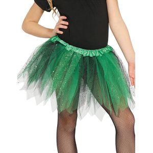 Fiestas Guirca - Heksen Petticoat - Verkleed Rokje - Groen/Zwart - 100% Polyester
