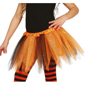 Fiestas Guirca Tutu Glossy Meisjes 31 Cm Polyester Oranje/Zwart