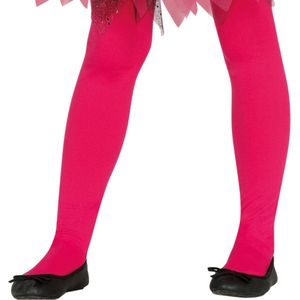 Fuchsia roze verkleed panty 15 denier voor meisjes