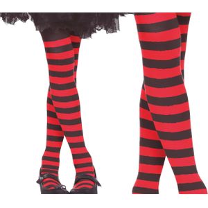 Fiestas Guirca Panty Polyester Rood/zwart Maat 5-9 Jaar