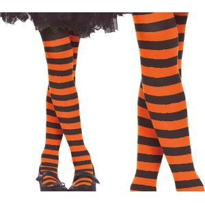 Fiestas Guirca Panty Polyester Oranje/Zwart Maat 5-9 Jaar