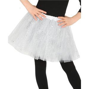 Tutu Rokje - Wit - Tule - Glitters - One Size