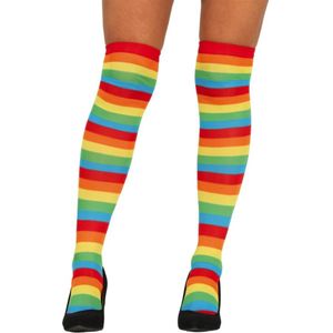Kousen Gestreept Meerkleurig