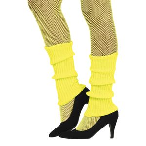 Beenwarmers - Neon Geel - Jaren 80 Style - Geschikt Voor Iedereen