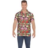 Partychimp - Tropical Party Hawaii Blouse - Multi - Polyester - Bloemenprint