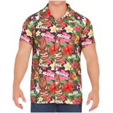 Partychimp - Tropical Party Hawaii Blouse - Multi - Polyester - Bloemenprint