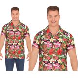 Partychimp - Tropical Party Hawaii Blouse - Multi - Polyester - Bloemenprint