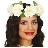 Bloemen Krans Wit 20cm