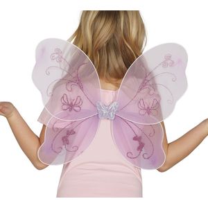 Paarse Verkleed Vleugels Voor Meisjes - Verkleedattributen