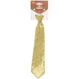 Gouden Stropdas Glitter Paillet