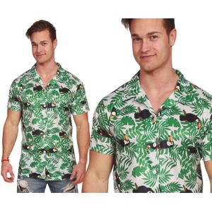 Fiestas Guirca - Hawaii Aloha Shirt - Groen - Polyester