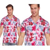 Hawaii Aloha Shirt - Flamingo Roze - Polyester