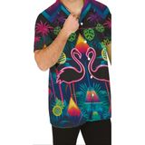 Tropical party - Hawaii Blouse - Neon Roze - Flamingo