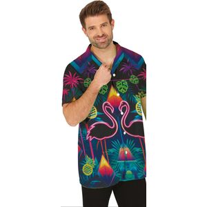 Tropical party - Hawaii Blouse - Neon Roze - Flamingo